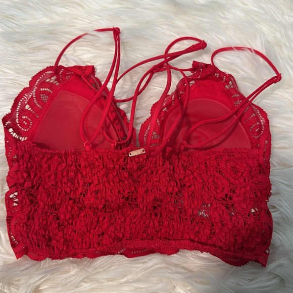 Worn once Red PINK brand lace bralette size XS! - Picture 2 of 4